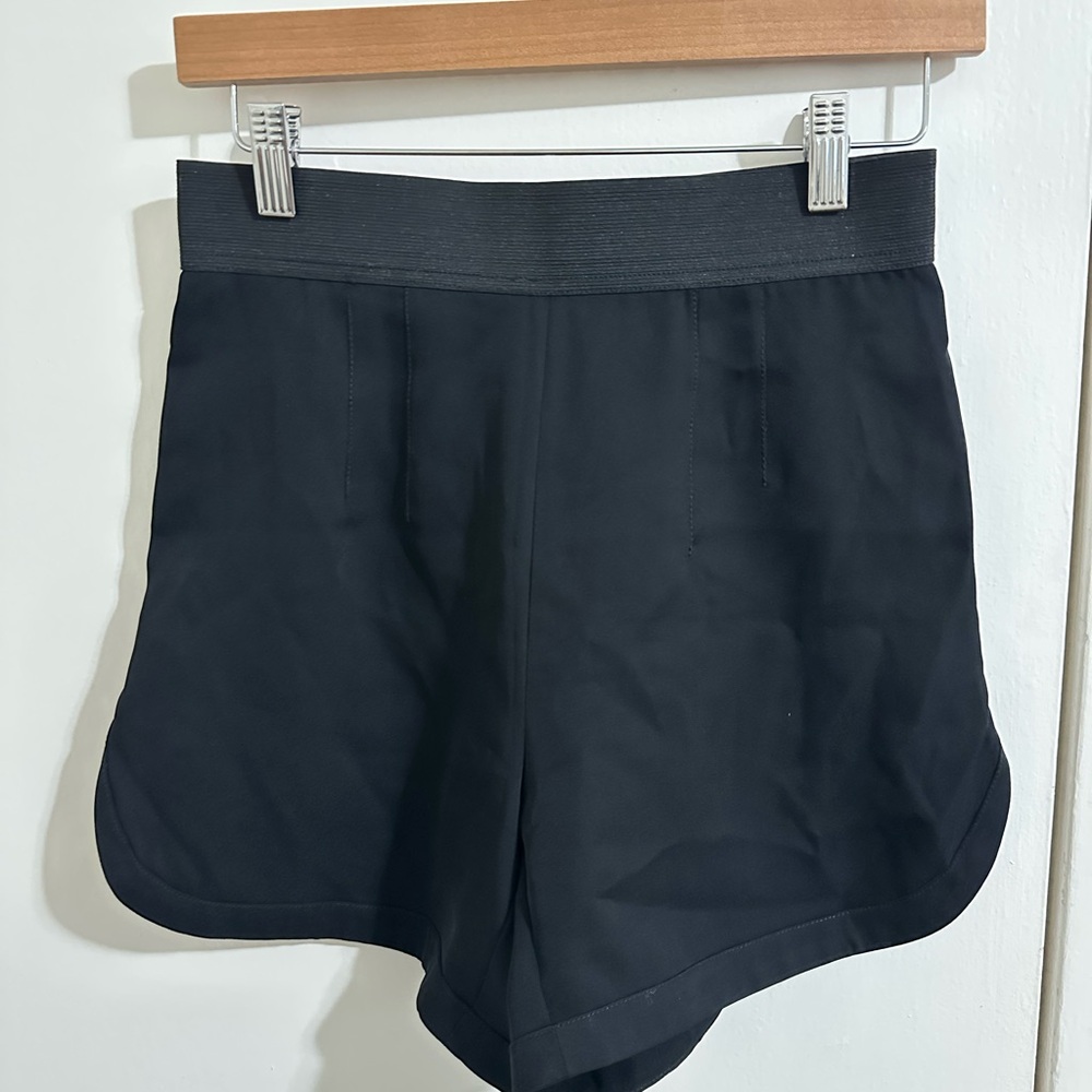 Carmen Marc Valvo Black Athletic Shorts